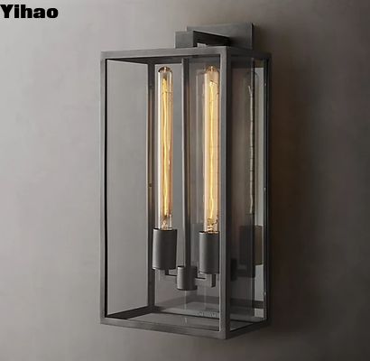 شراء ضوء الحائط الأسود والنحاس النحاس الزجاجي 110V-120V التصنيع عبر الإنترنت