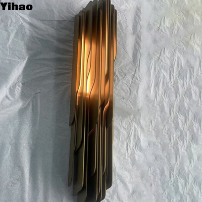 شراء Modern Brass LED Wall Lamp with Warm White Light 3500K التصنيع عبر الإنترنت