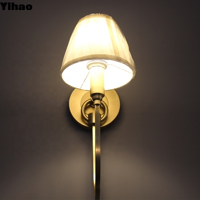شراء Modern Brass LED Wall Lamp with Warm White Light for Living Room التصنيع عبر الإنترنت