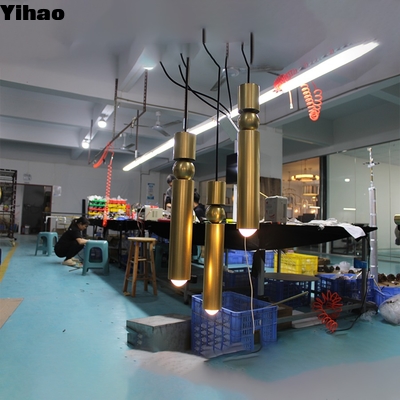 شراء Brass Frame Industrial Pendant Light with Crystal Shade E12 Base التصنيع عبر الإنترنت