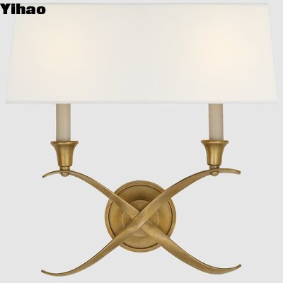 شراء مصباح حائط نحاسي يدوي مع 2700K ضوء أبيض دافئ وتصميم حديث لغرفة المعيشة التصنيع عبر الإنترنت