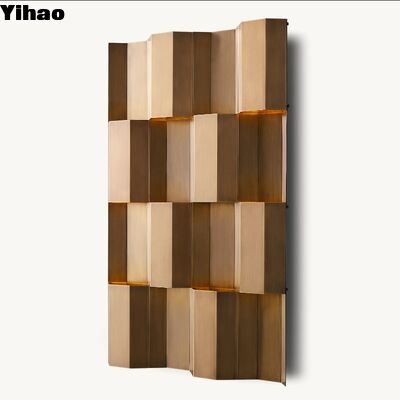 شراء مصباح الحائط النحاسي من النمط الأمريكي الحديث مع 2700K ضوء أبيض دافئ للتزيين الداخلي التصنيع عبر الإنترنت