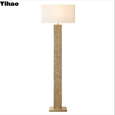 مصباح الأرض القائم من النحاس القابل للتخفيف من OEM Fabic Shade AC 85-265V