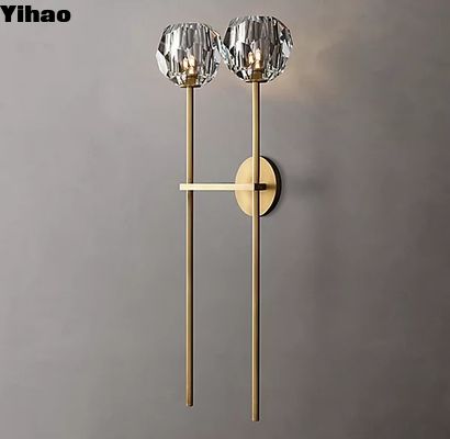 مصابيح الجدار الزجاجية الصافية K9 الصافية