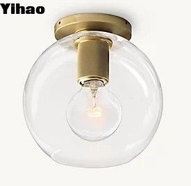 مصابيح السقف الفاخرة النحاسية الضوء 40w