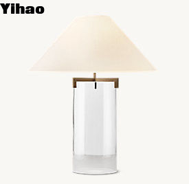 مصباح طاولة الدراسة الحديثة الأساس الأسطواني المجوف 110V-120V