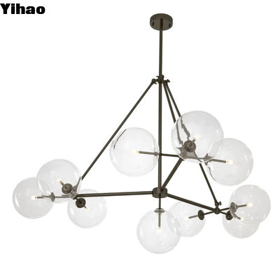 مصباح داخلي أنيق 140CM كريستال ثريا قابل للتركيب