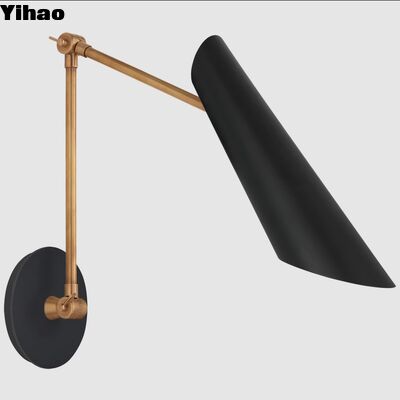 مصباح الحائط الحالي من النحاس مع 2700K ضوء أبيض دافئ و 30000 ساعة حياة لغرفة المعيشة